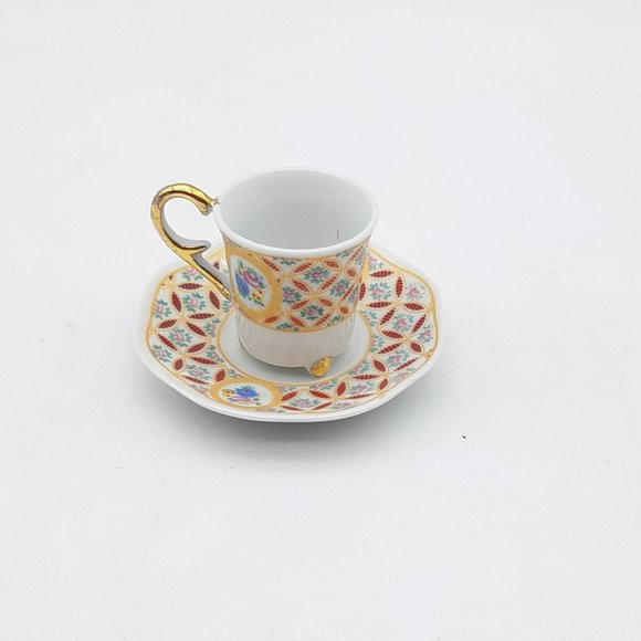 3 Miniature Tea Cups and Saucers -By T. Limonges - Picture 6 of 11